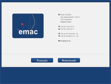 Tablet Screenshot of emac.be